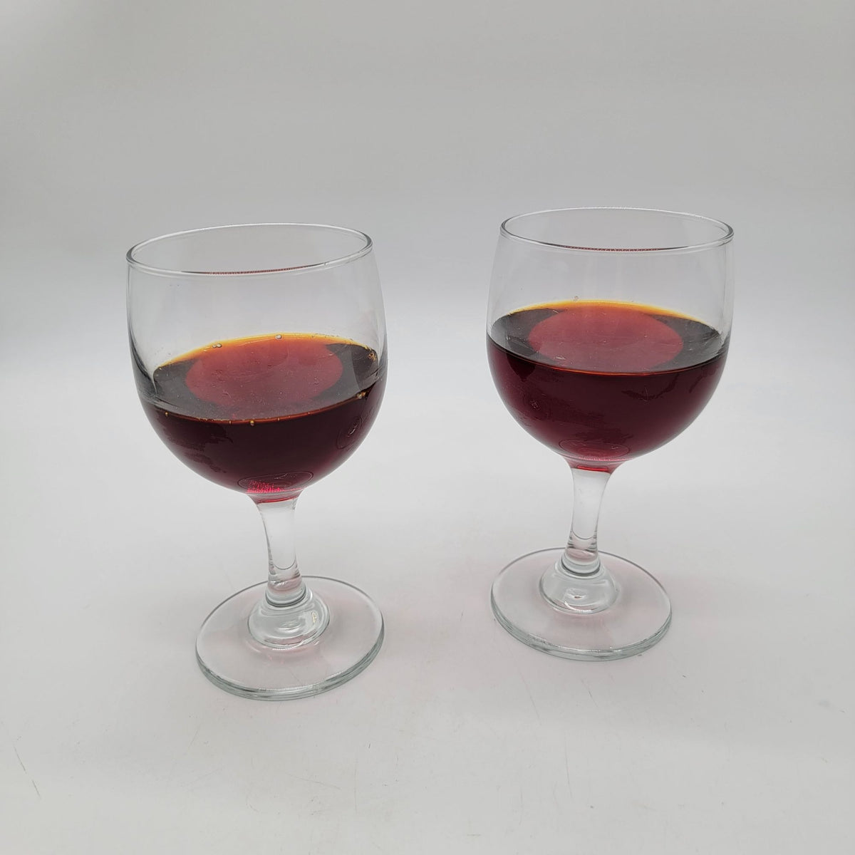 Pair Of Faux Red Wine Glasses Props Fake Food Props