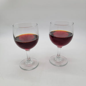 Pair Of Faux Red Wine Glasses Props Fake Food Props