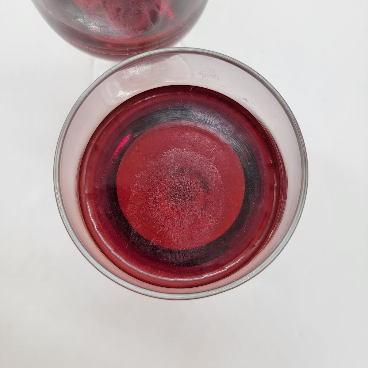 Pair Of Faux Red Wine Glasses Props Fake Food Props
