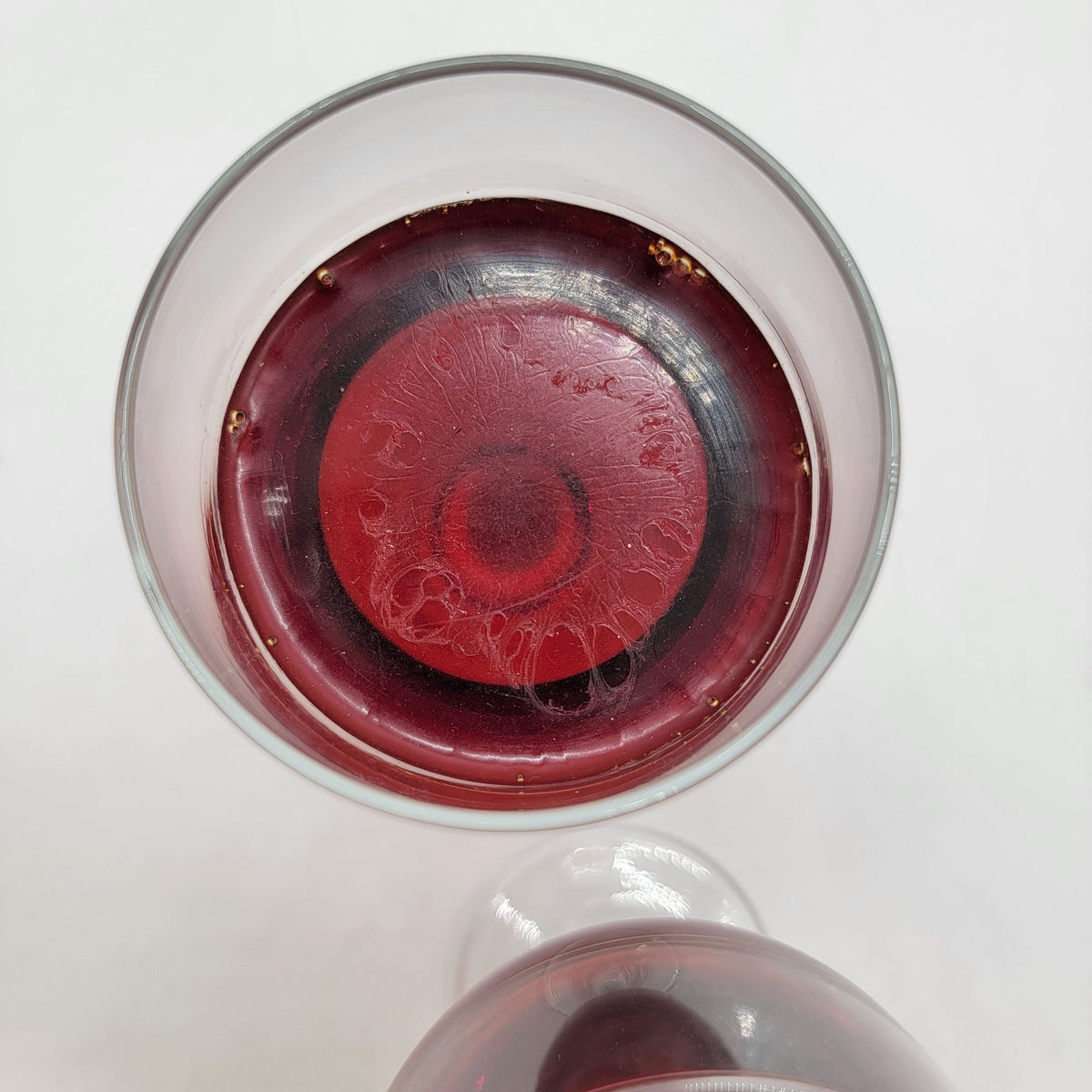Pair Of Faux Red Wine Glasses Props Fake Food Props