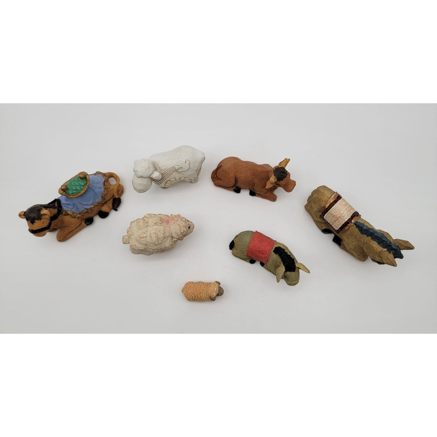 Lot of Nativity Animal Figurines Set of 7