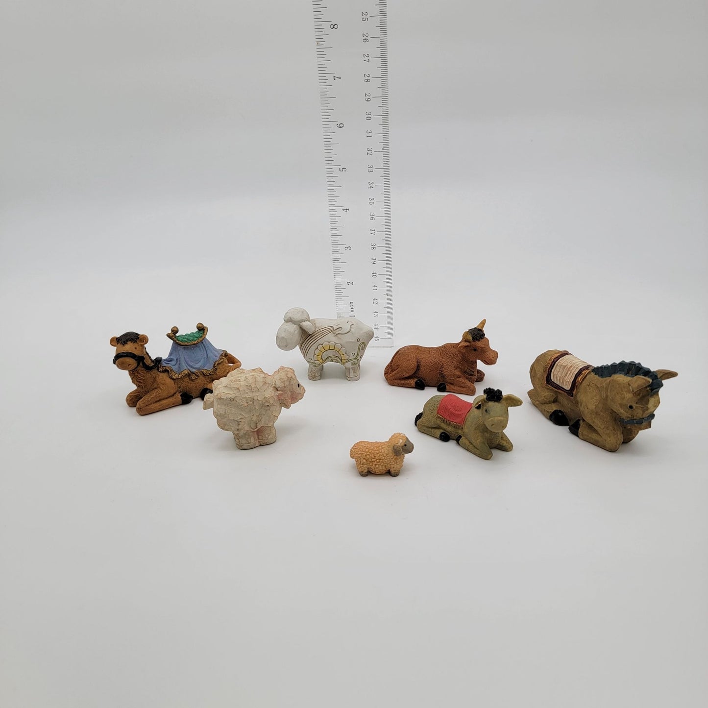Lot of Nativity Animal Figurines Set of 7