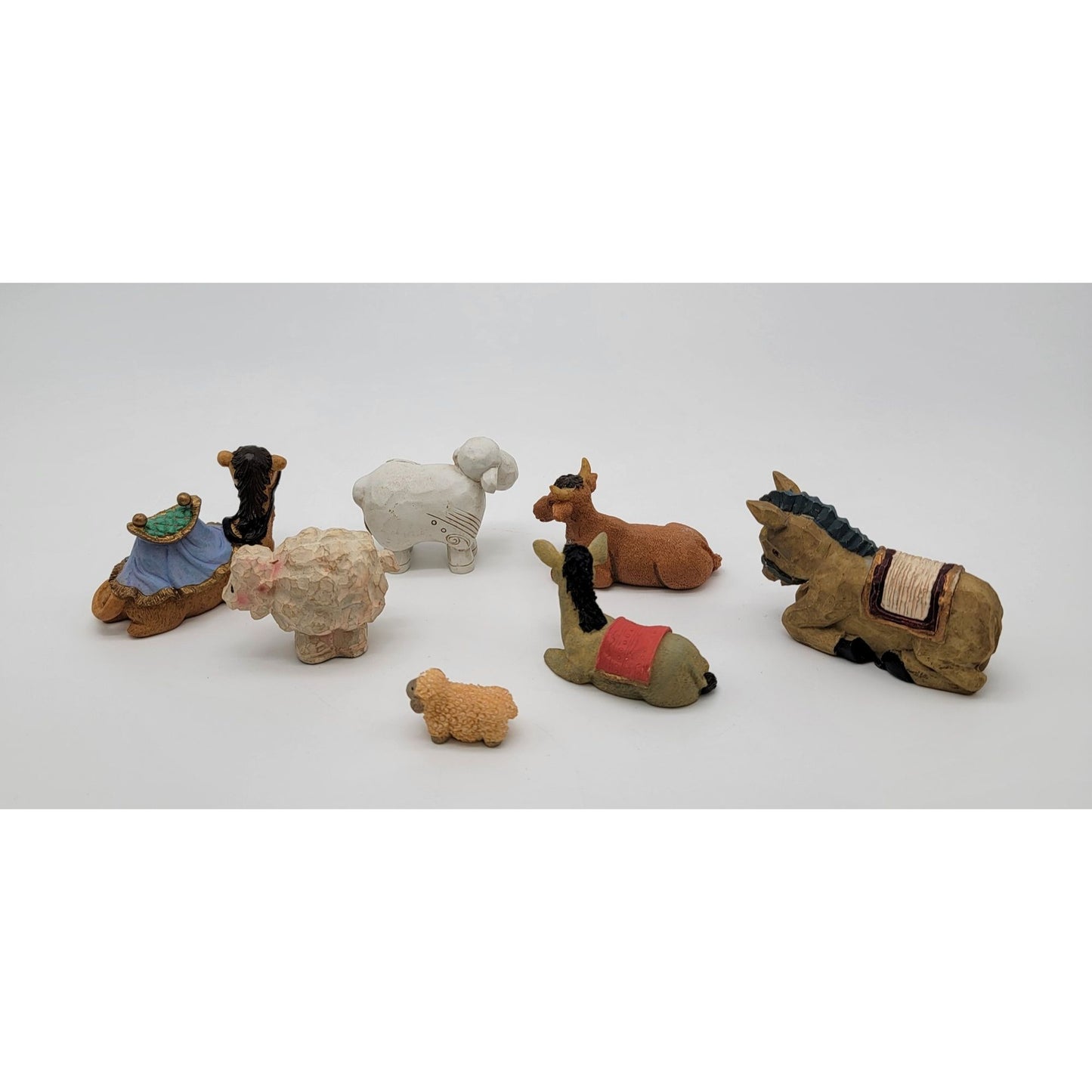 Lot of Nativity Animal Figurines Set of 7