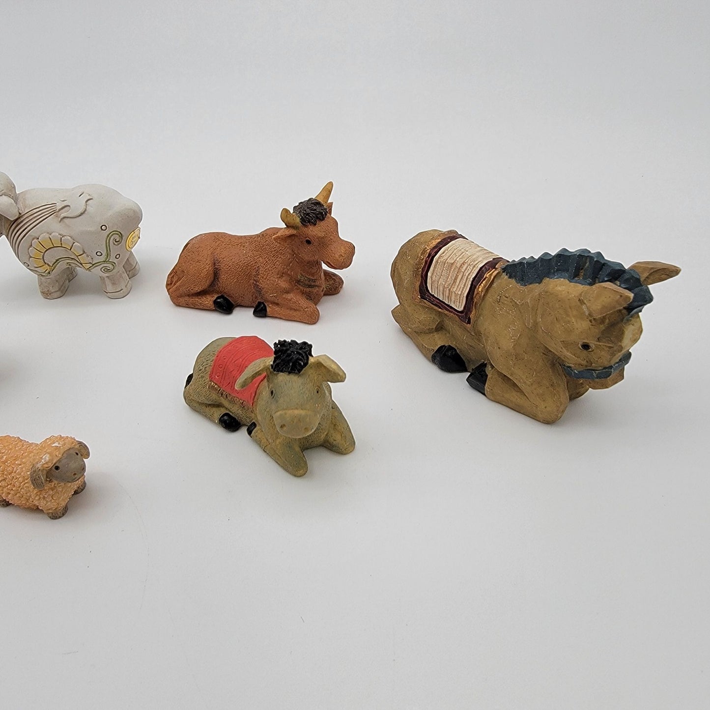 Lot of Nativity Animal Figurines Set of 7