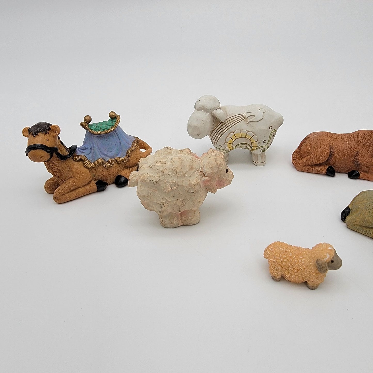 Lot of Nativity Animal Figurines Set of 7