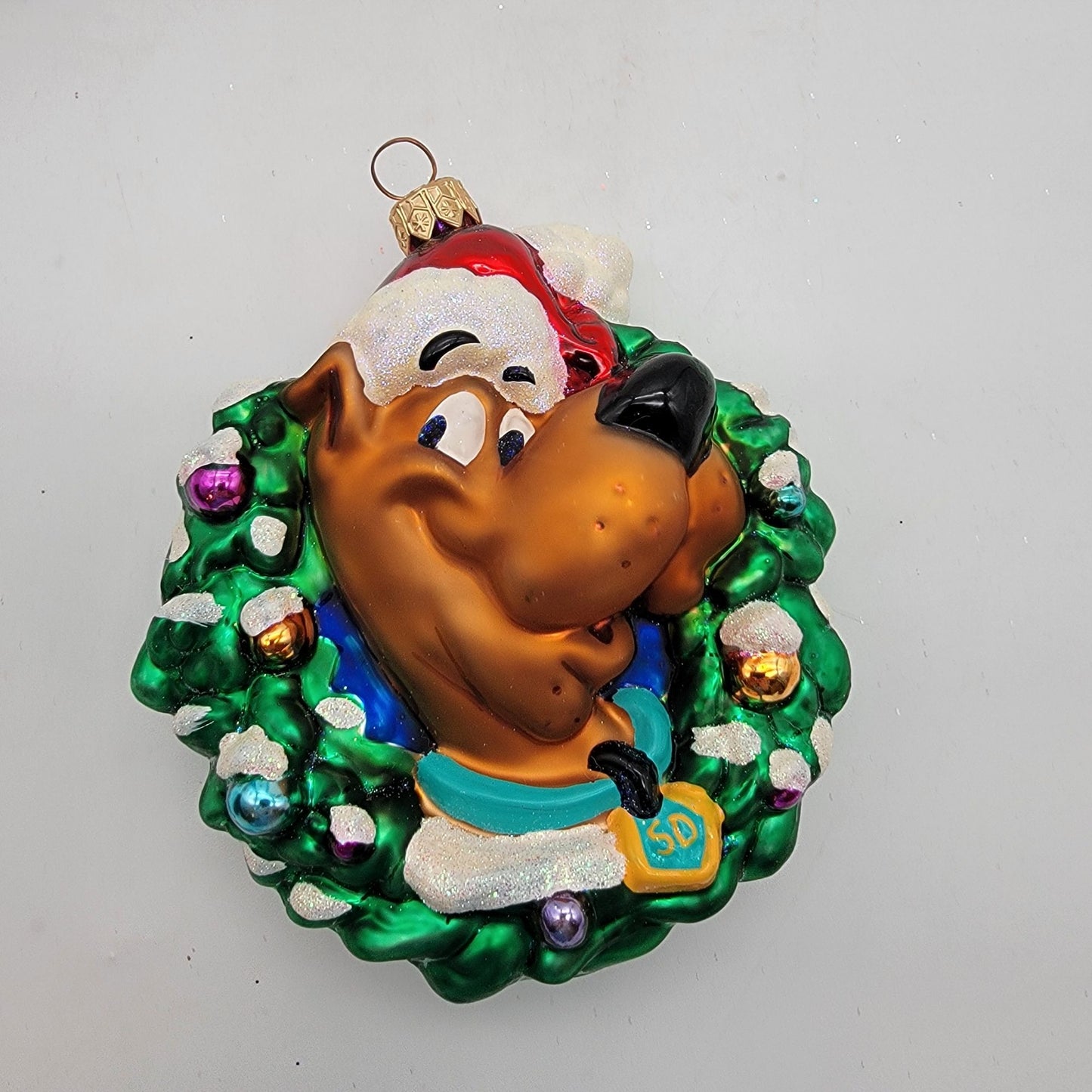 Christopher Radko Scooby-Doo Wreath Glass Ornament Warner Bros. Studio