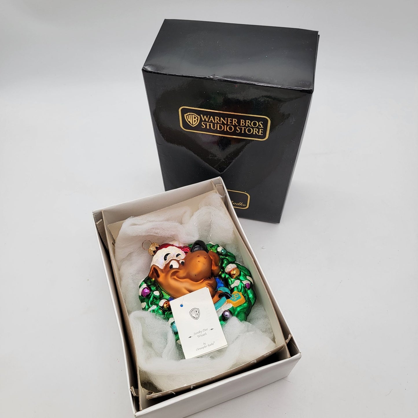 Christopher Radko Scooby-Doo Wreath Glass Ornament Warner Bros. Studio
