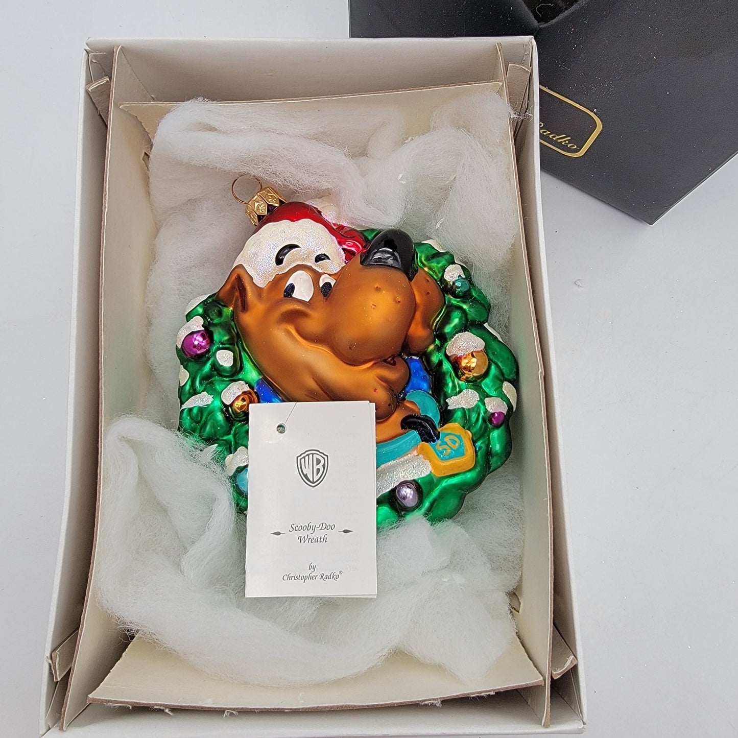 Christopher Radko Scooby-Doo Wreath Glass Ornament Warner Bros. Studio