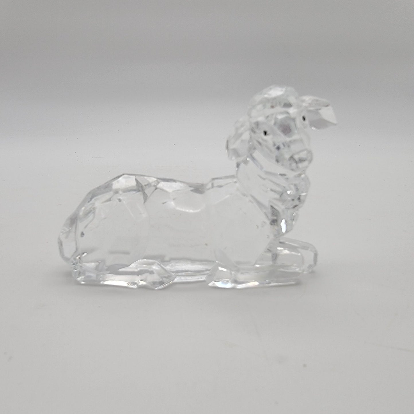 Roman Inc Faceted Acrylic Nativity Scene with Deer Set Of 9