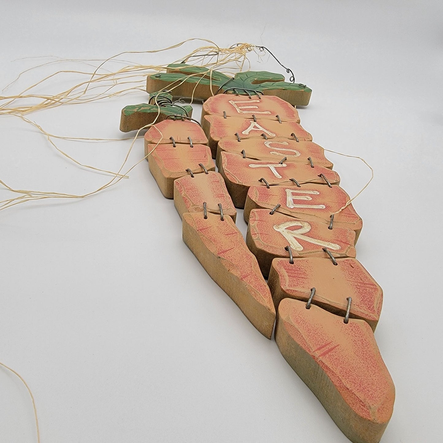 Easter Carrots Wooden Hanging  Decoration