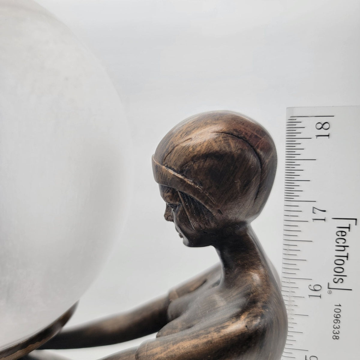 Art Deco Revival Max LeVerrier Style Figural Lamp