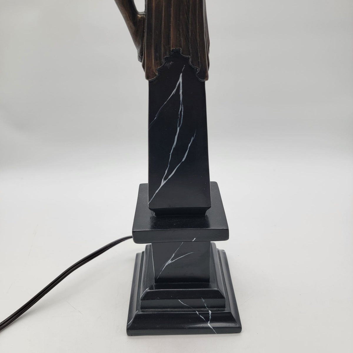 Art Deco Revival Max LeVerrier Style Figural Lamp