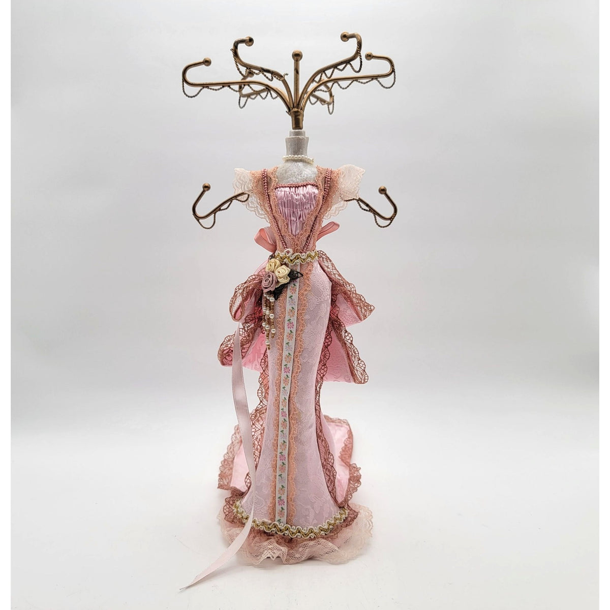 Victorian-style Dress Form Mannequin Jewelry Holder