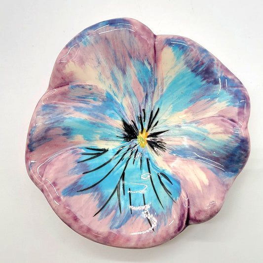 Stangl Pottery Pansy Flower Butter Pat Trinket Dish