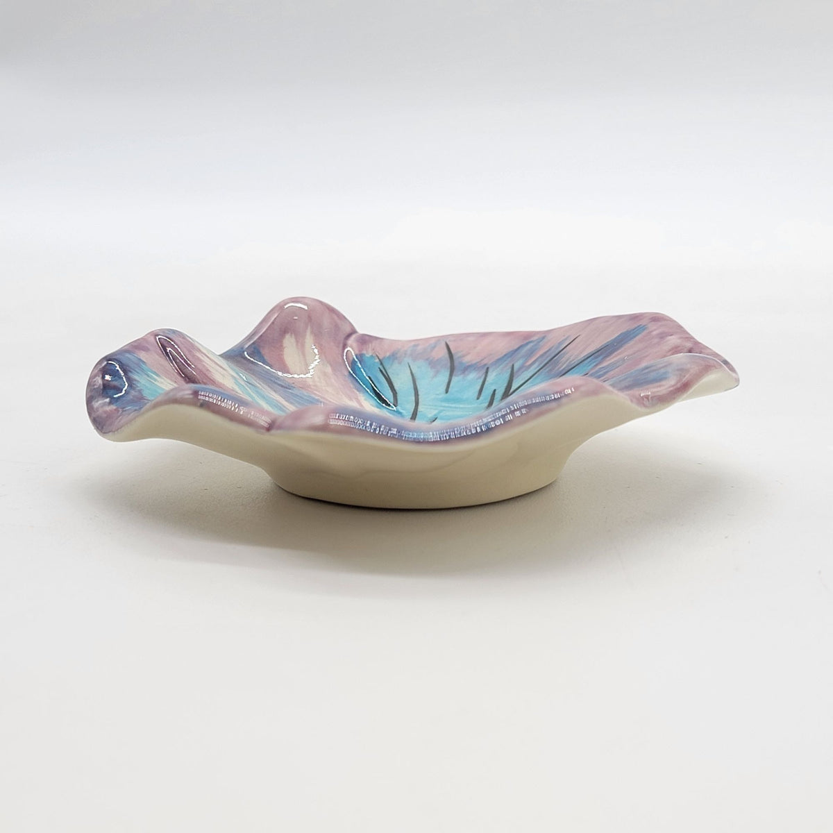 Stangl Pottery Pansy Flower Butter Pat Trinket Dish