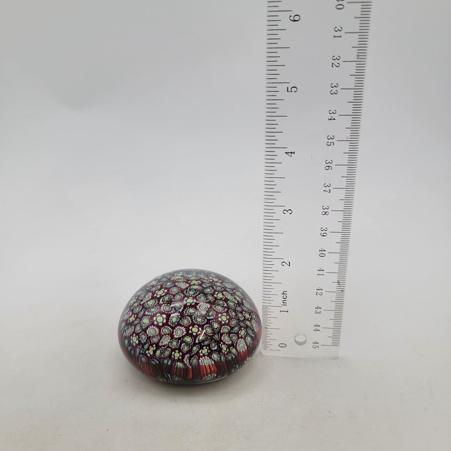 Vintage Murano Millefiori Art Glass Paperweight