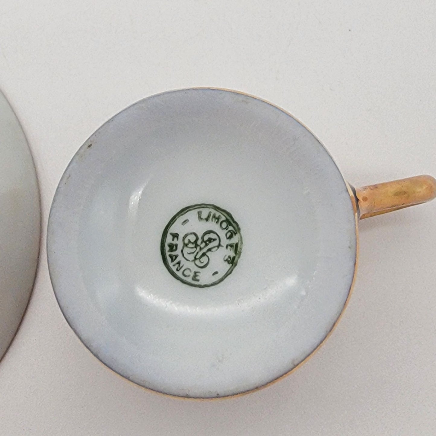 Vintage Limoges France Cobalt Blue & 24K Gold Demitasse Cup & Saucer Andre Prevot