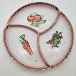 Vintage Porcelana Real São Paulo Divided Vegetable Dish