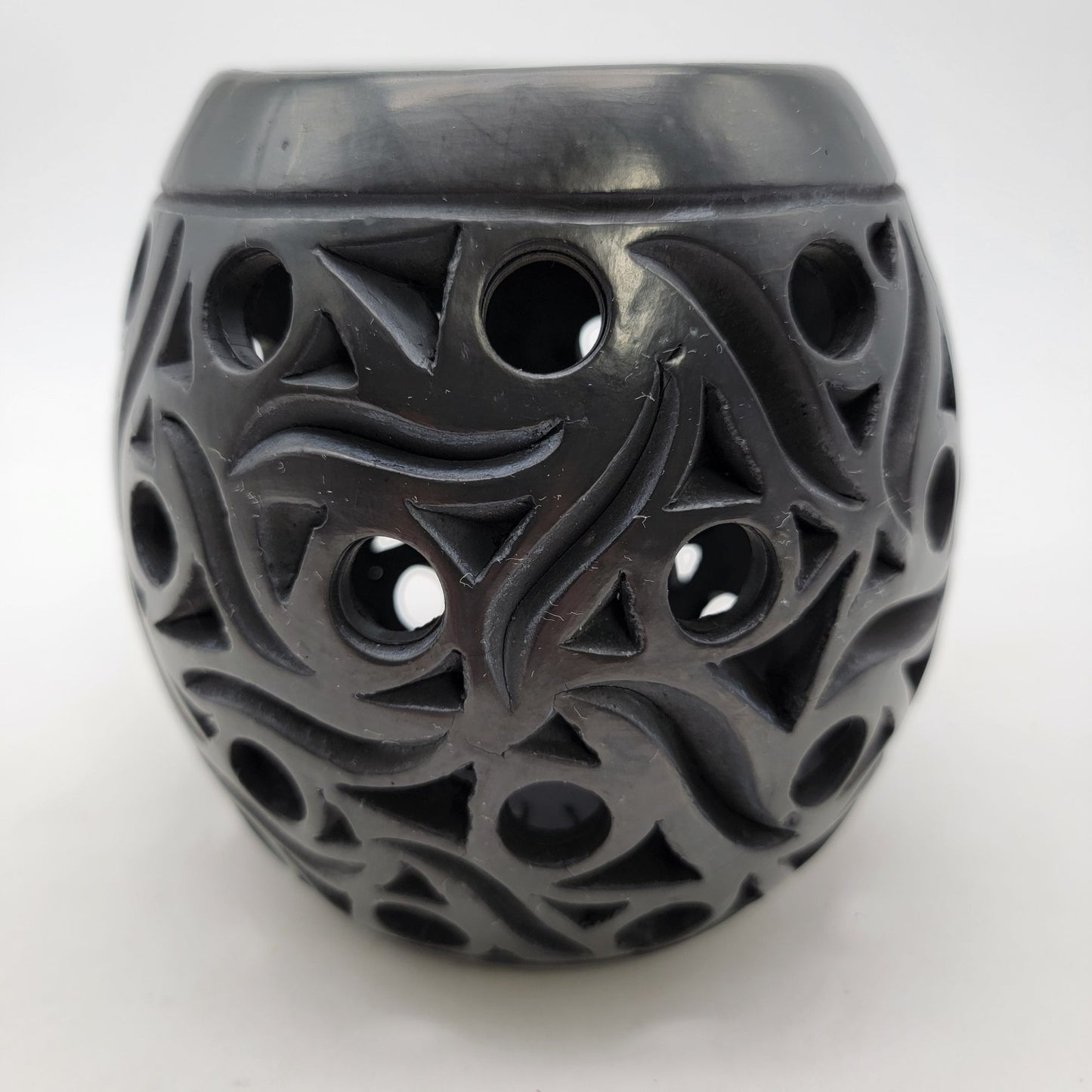 Handcrafted Oaxacan Lumiere Candle Holder With Cutout Design