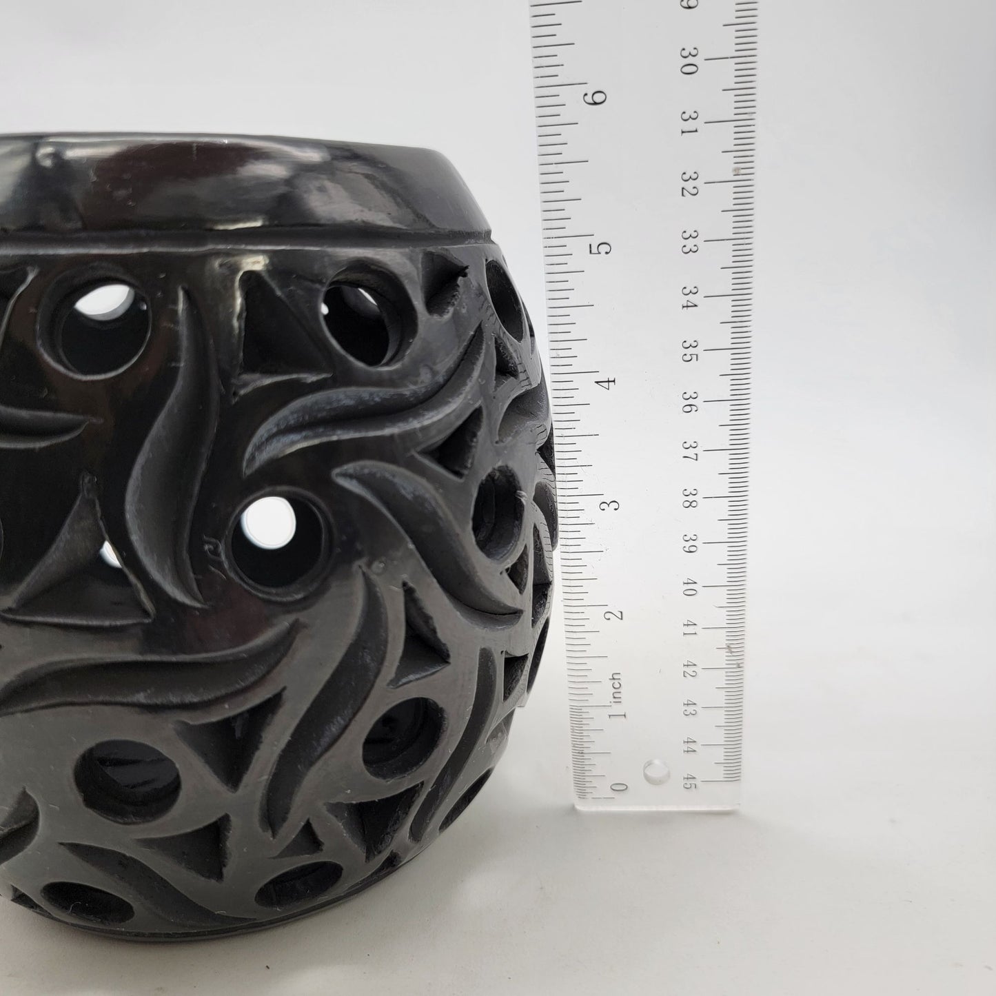 Handcrafted Oaxacan Lumiere Candle Holder With Cutout Design
