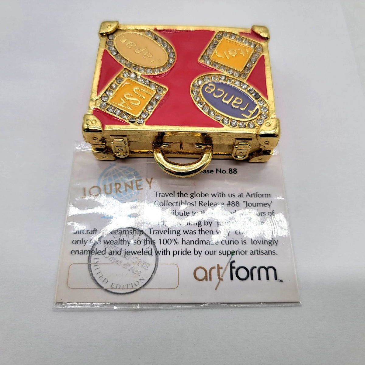 Objet D'Art Journey Suitcase Trinket Box No. 88