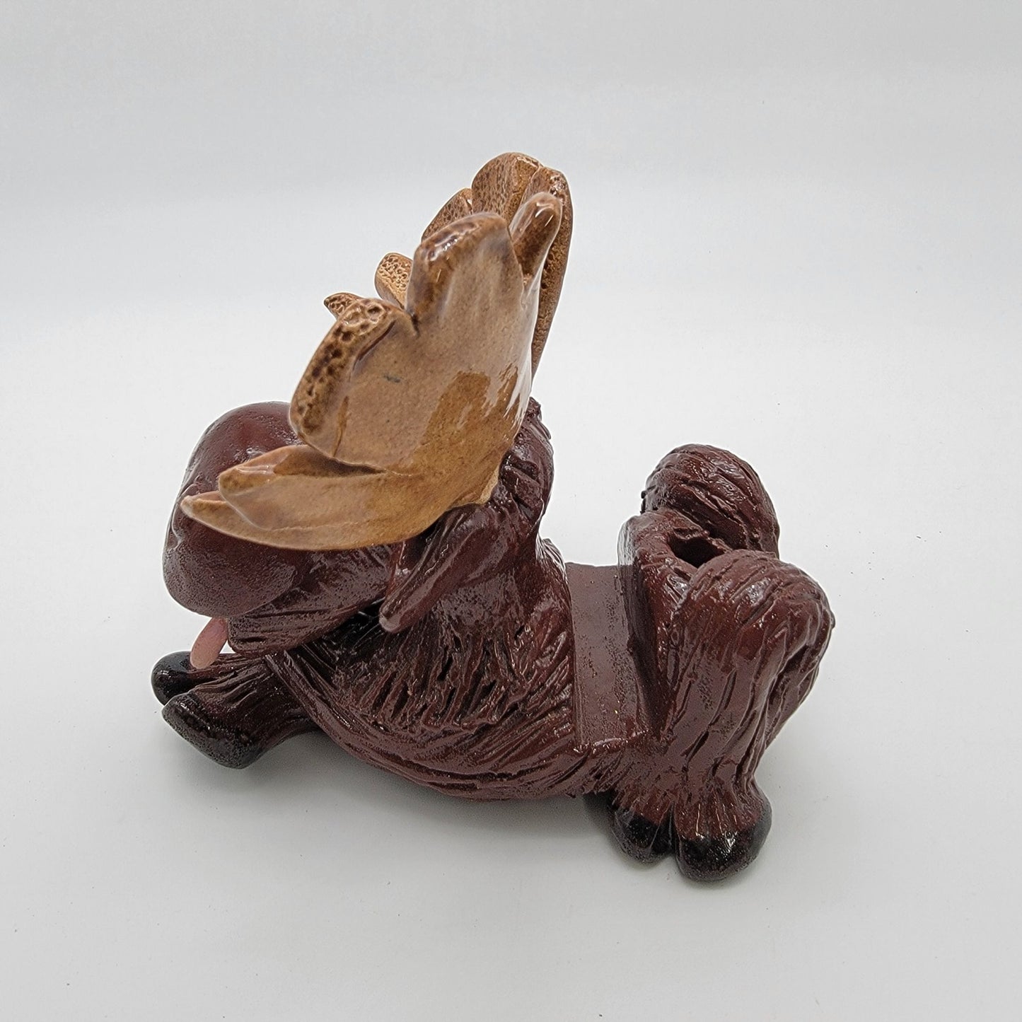 Vintage Moose Desktop Organizer Pen Holder