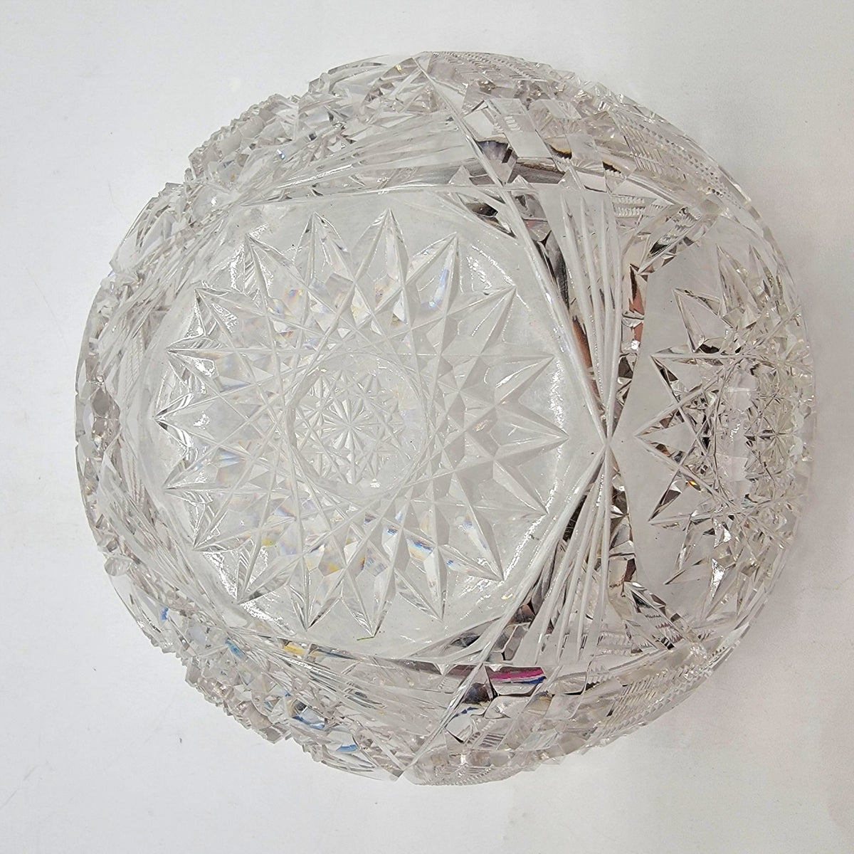 American Brilliant Cut Glass Bowl 10"