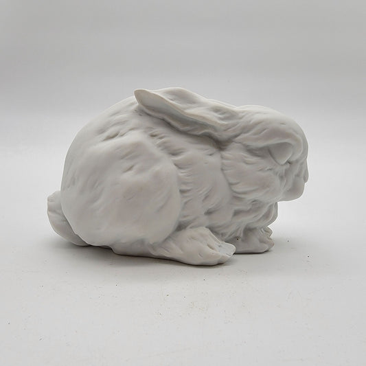 Kaiser White Bisque Porcelain Laying Rabbit Figurine #518