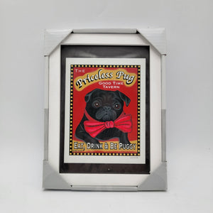 The Priceless Pug Good Time Tavern Framed Art Print