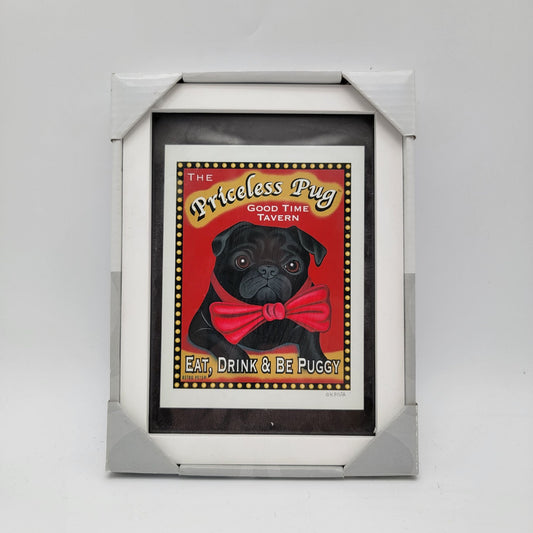 The Priceless Pug Good Time Tavern Framed Art Print