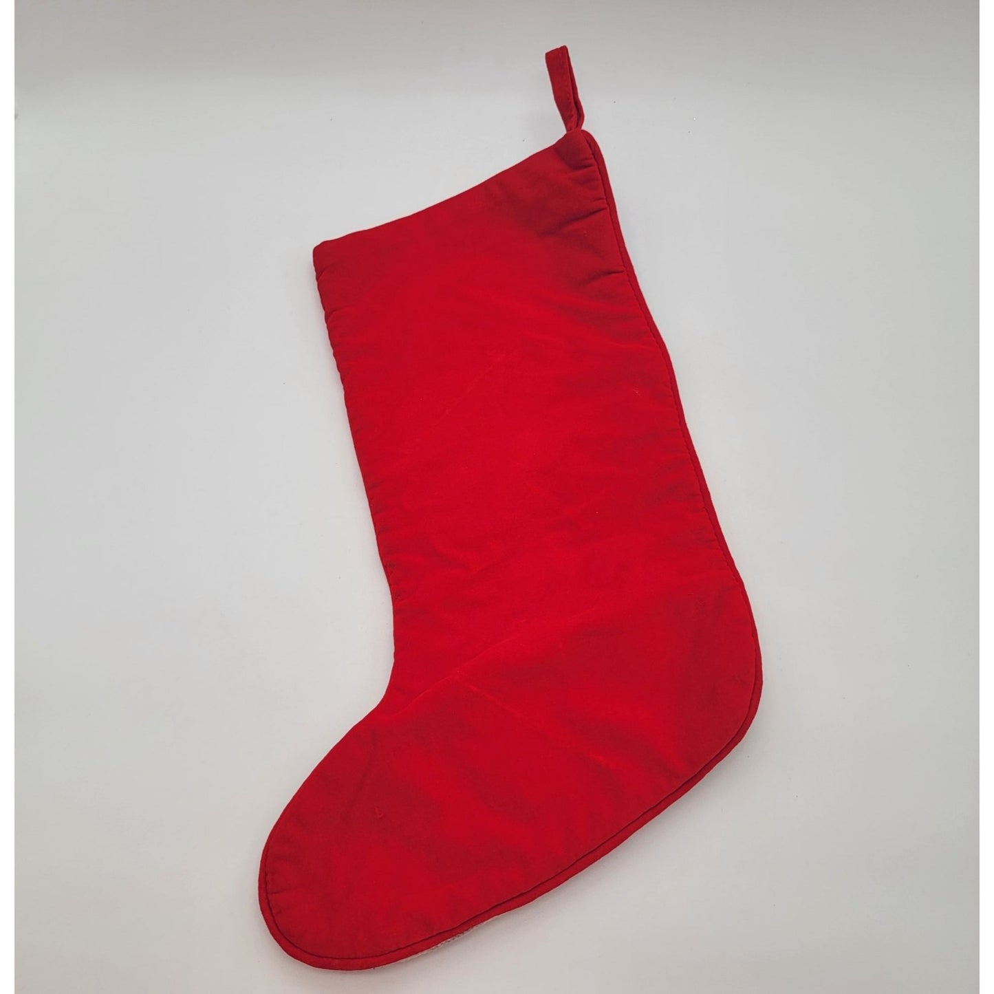 Vintage Needlepoint Tapestry Santa Christmas Stocking