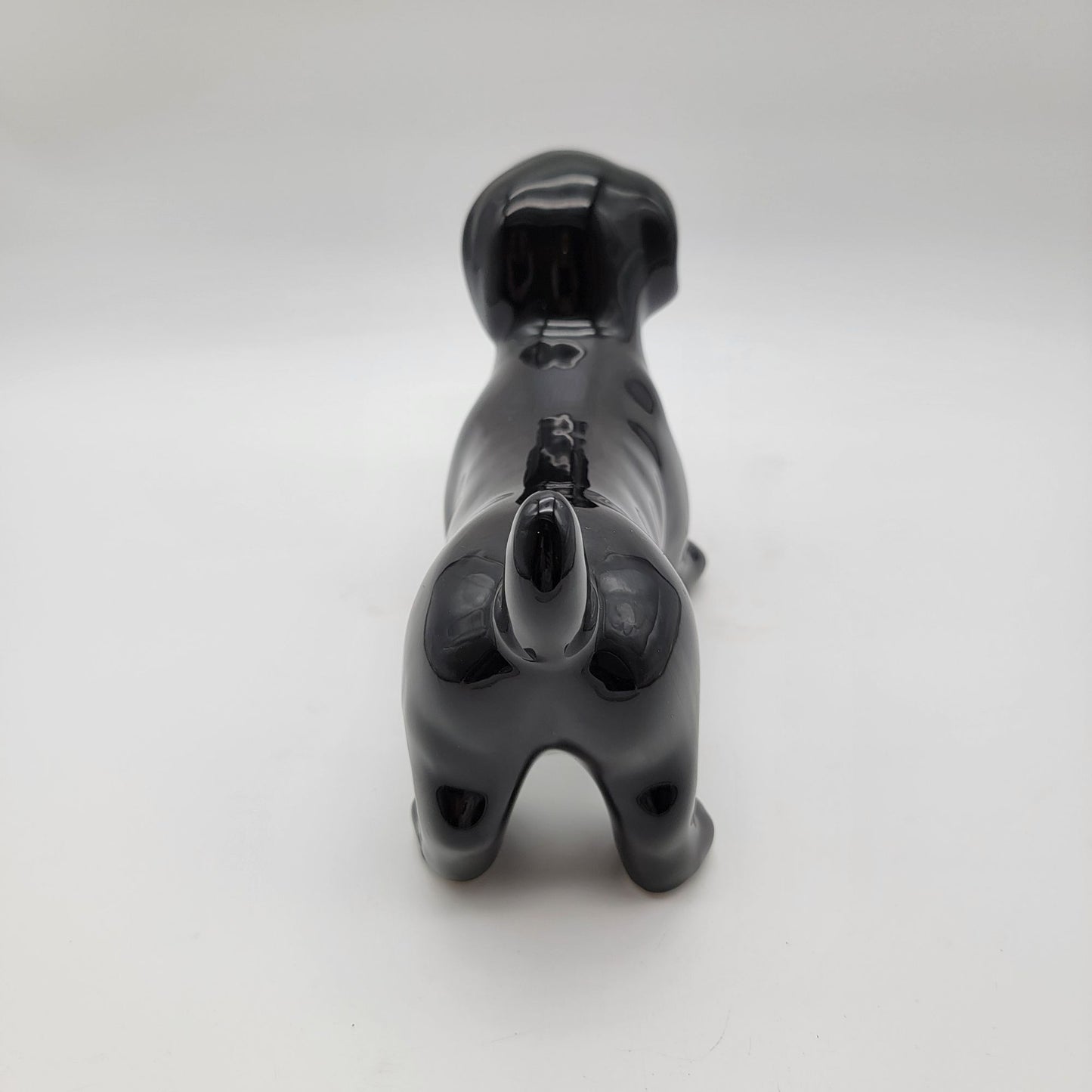 Large Black Dachshund Figurine