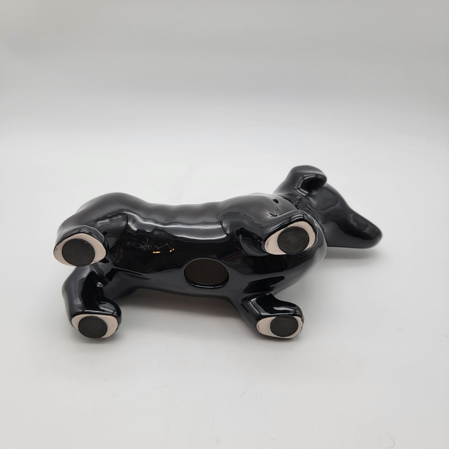Large Black Dachshund Figurine