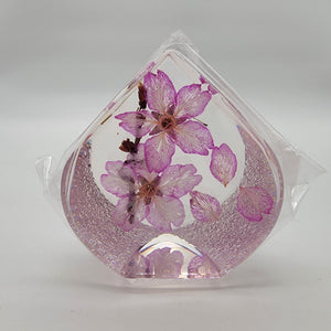 Eternal Cherry Blossom Sakura Teardrop Paperweight With Original Box