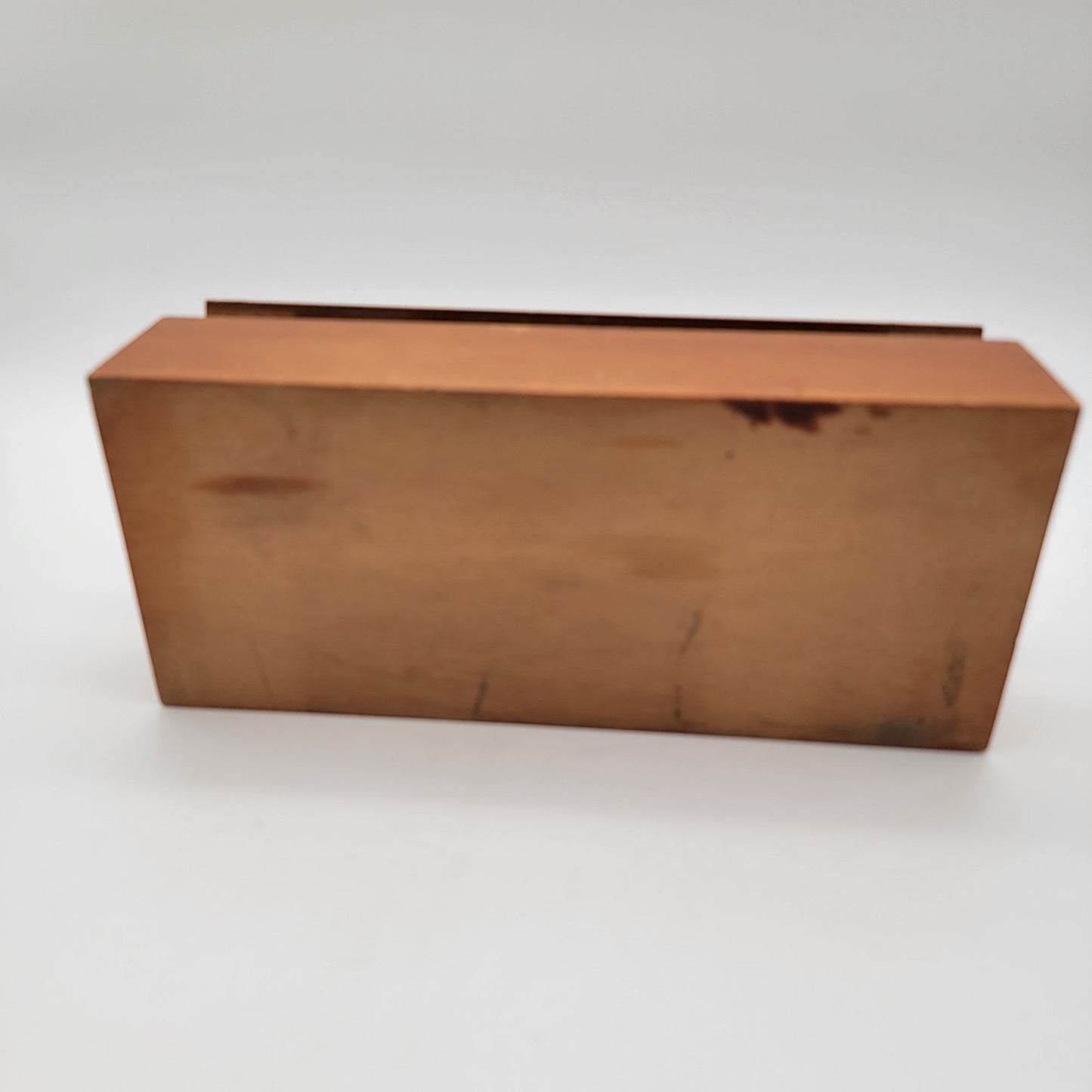 Vintage Two-Tone Marquetry Inlaid Wood Box