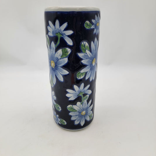 Vintage Pier 1 Cobalt Blue Flower Vase