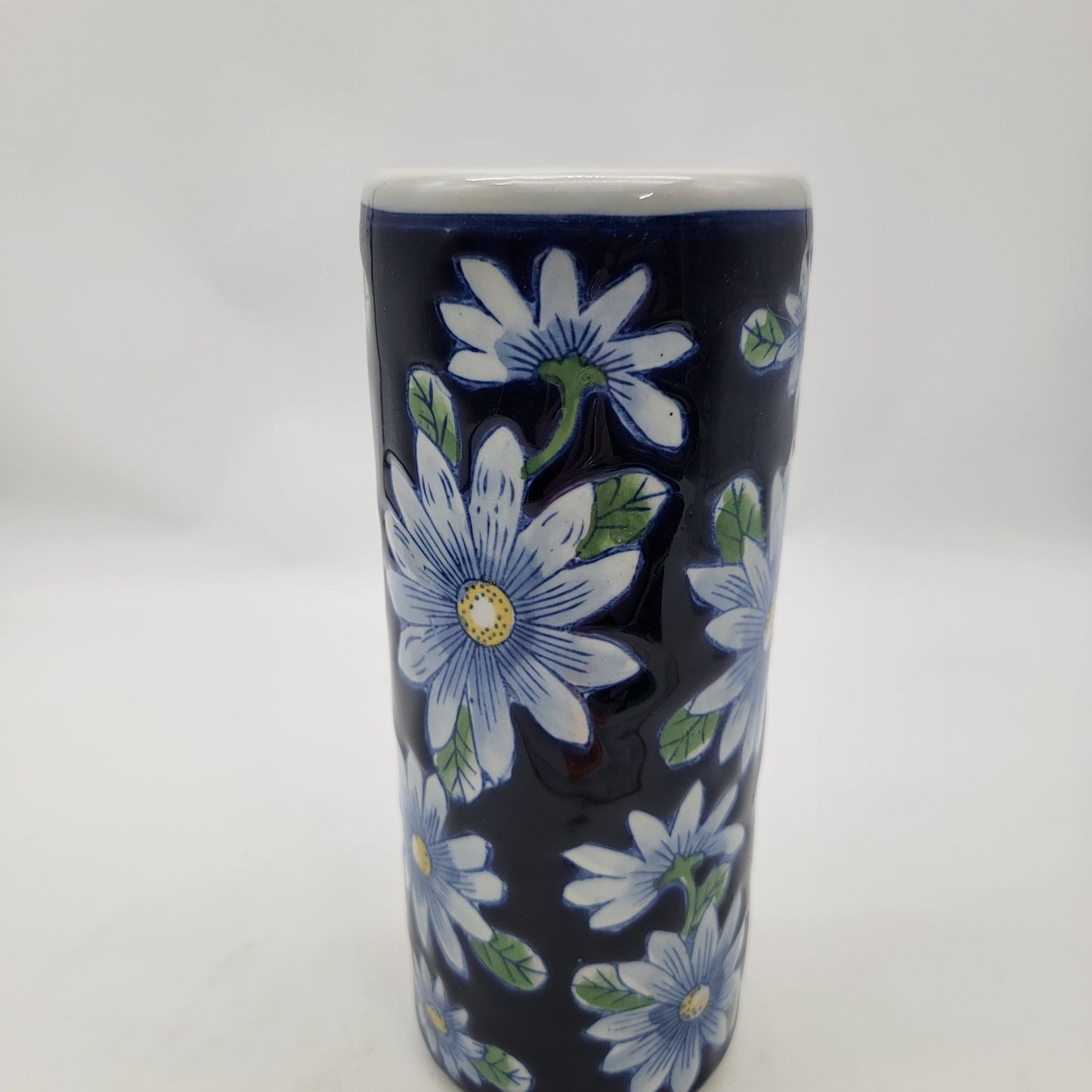 Vintage Pier 1 Cobalt Blue Flower Vase