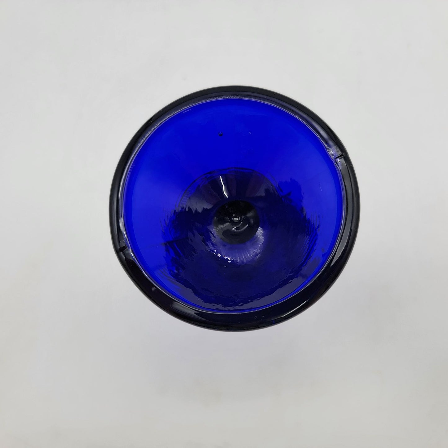 Vintage Cobalt Blue Glass Candle Holder