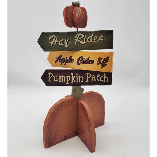 Wooden Fall Pumpkin Patch Decorative Sign