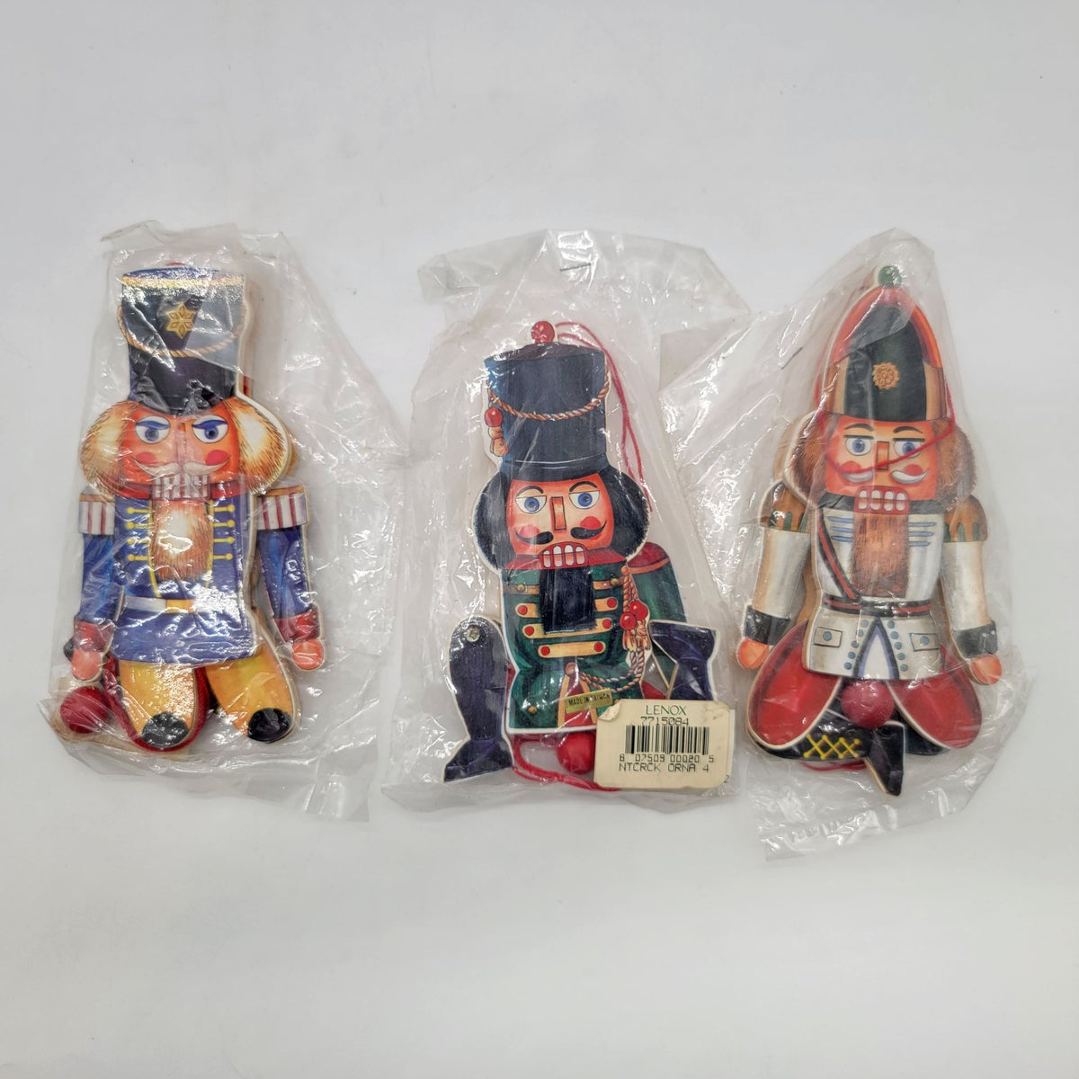 Lenox Nutcracker Soldier Pull String Ornaments Set Of 3 In Original Packaging