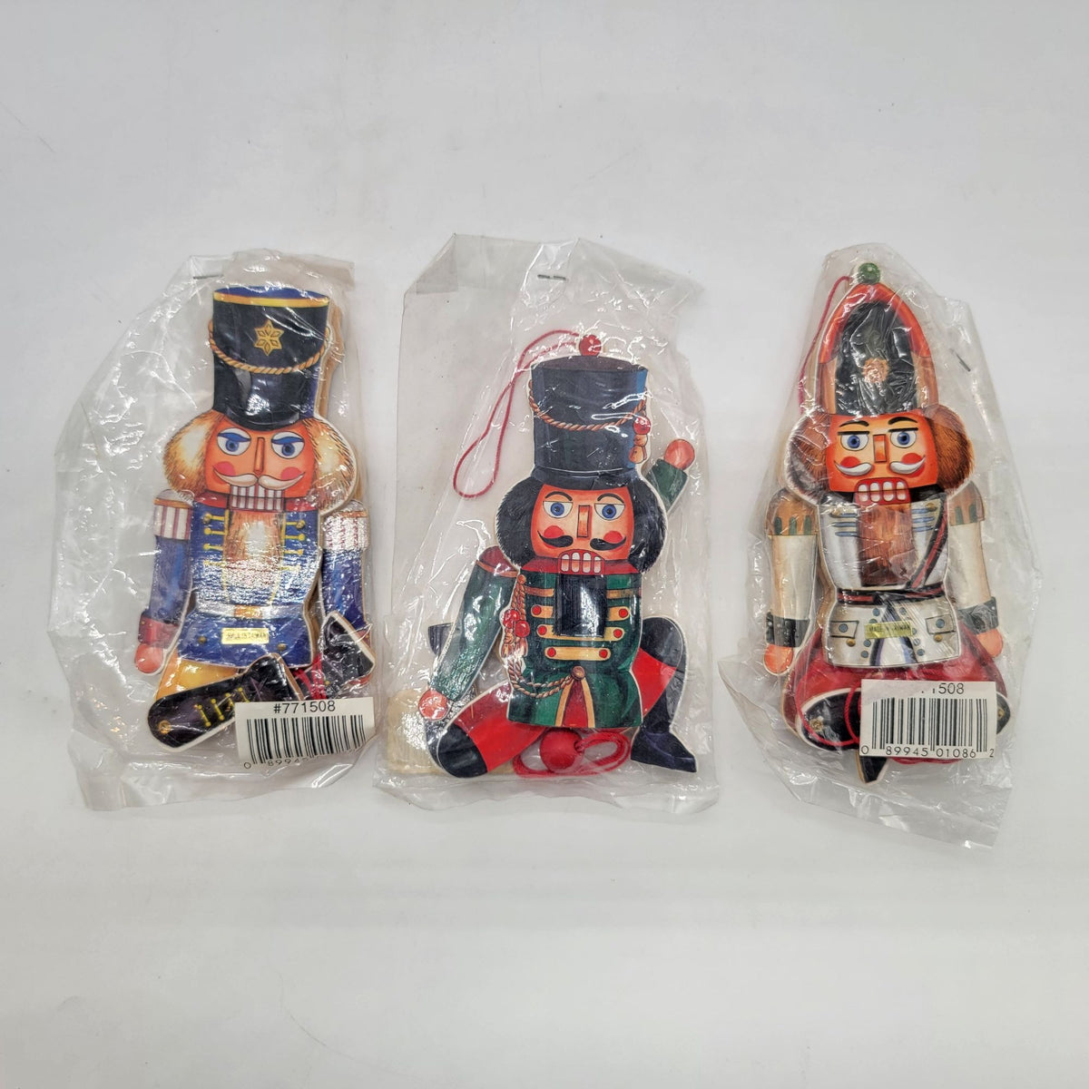 Lenox Nutcracker Soldier Pull String Ornaments Set Of 3 In Original Packaging