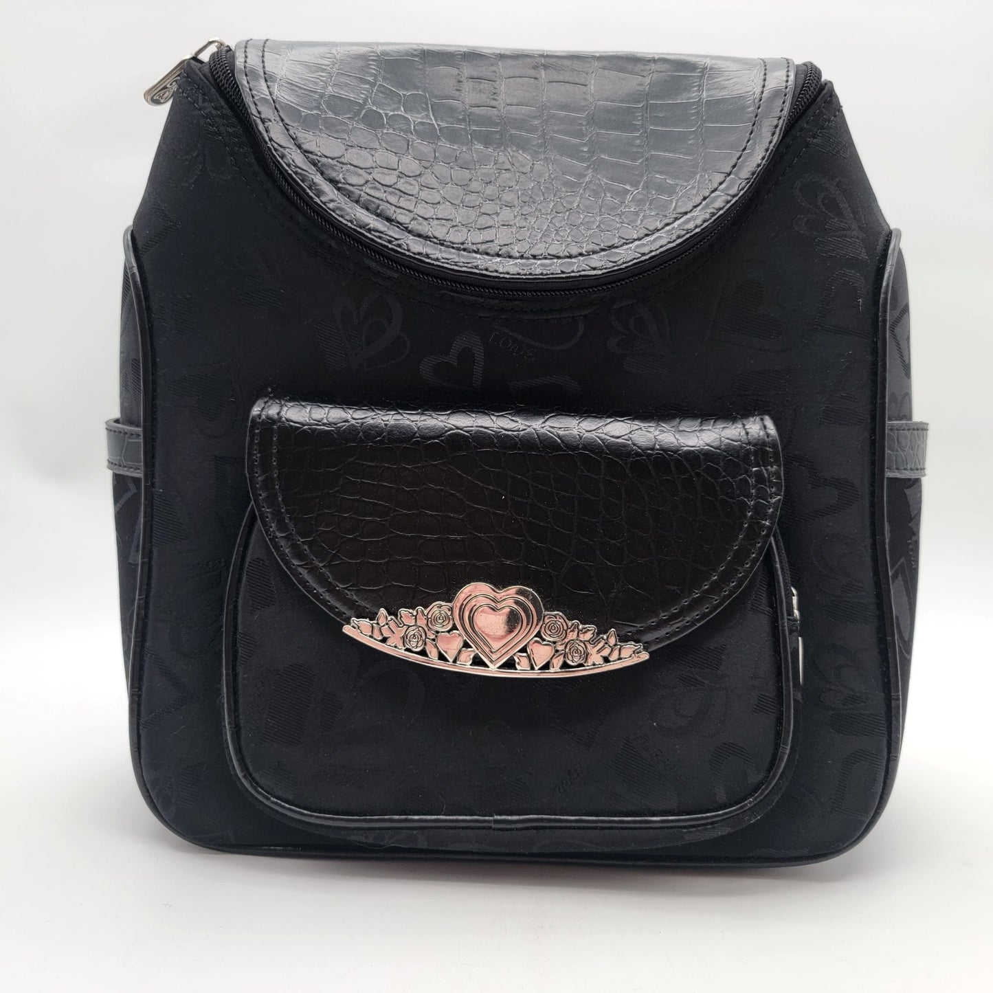 Black Hearts Backpack Purse