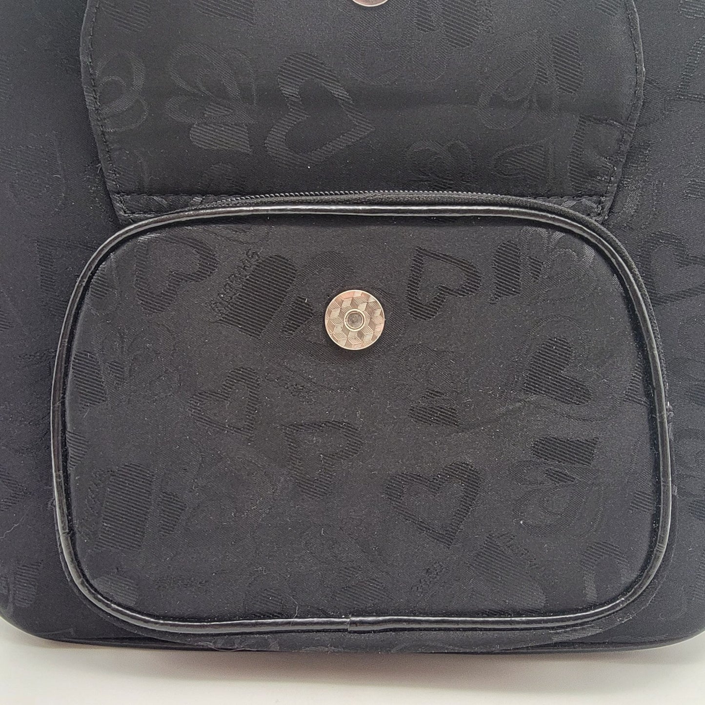 Black Hearts Backpack Purse