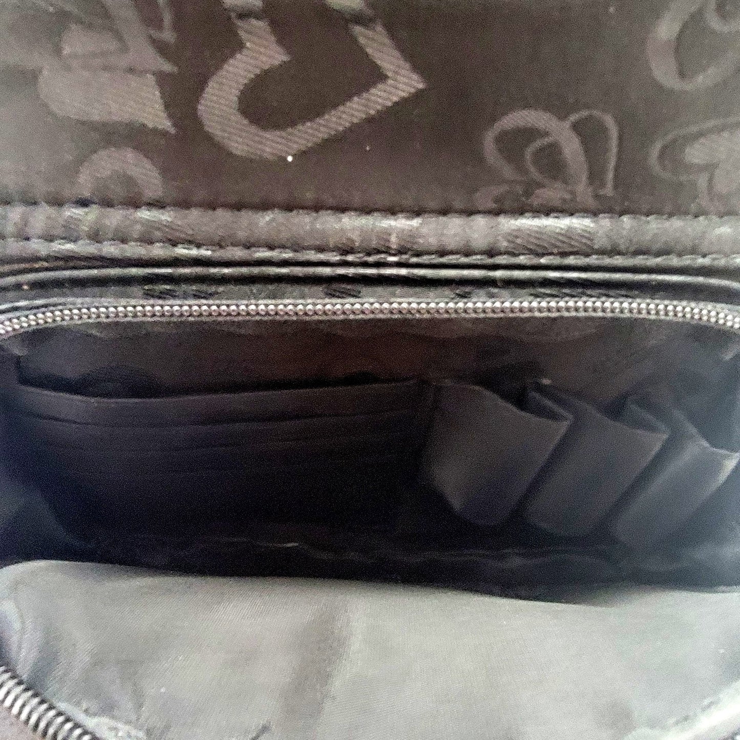 Black Hearts Backpack Purse