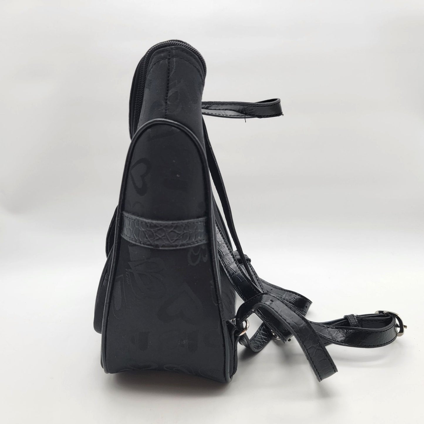 Black Hearts Backpack Purse