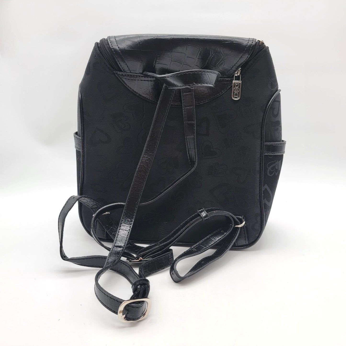 Black Hearts Backpack Purse