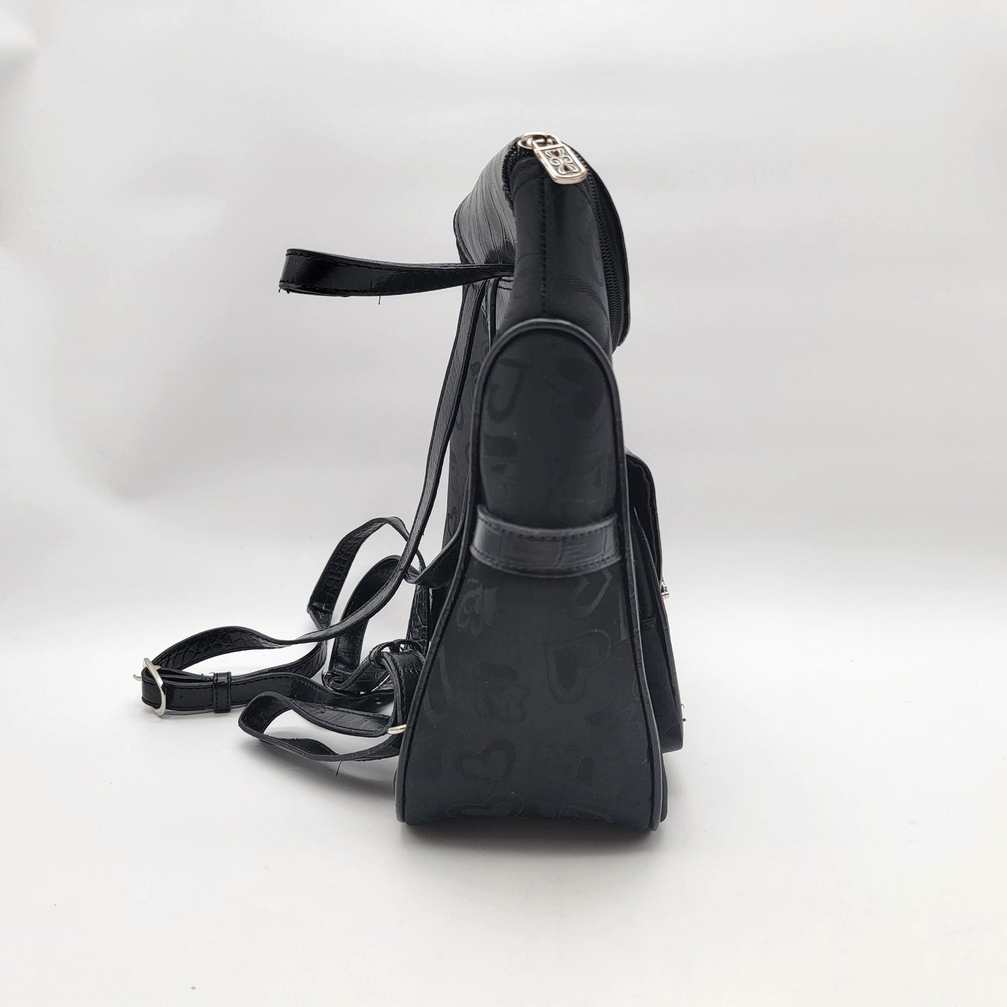 Black Hearts Backpack Purse