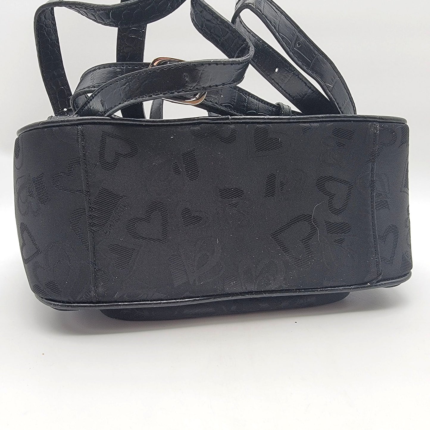 Black Hearts Backpack Purse