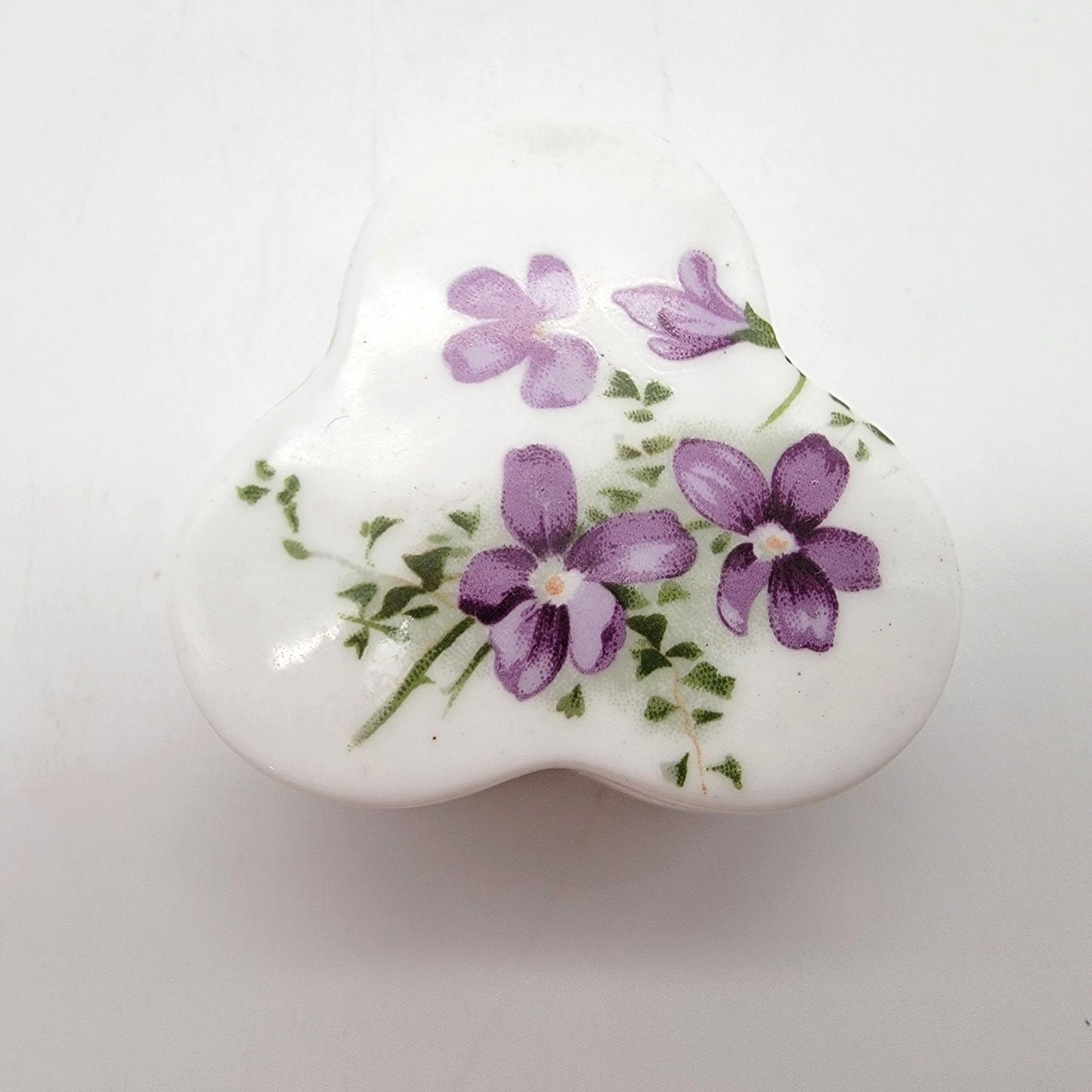 Vintage Violets Trinket Box Hammersley Fine Bone China