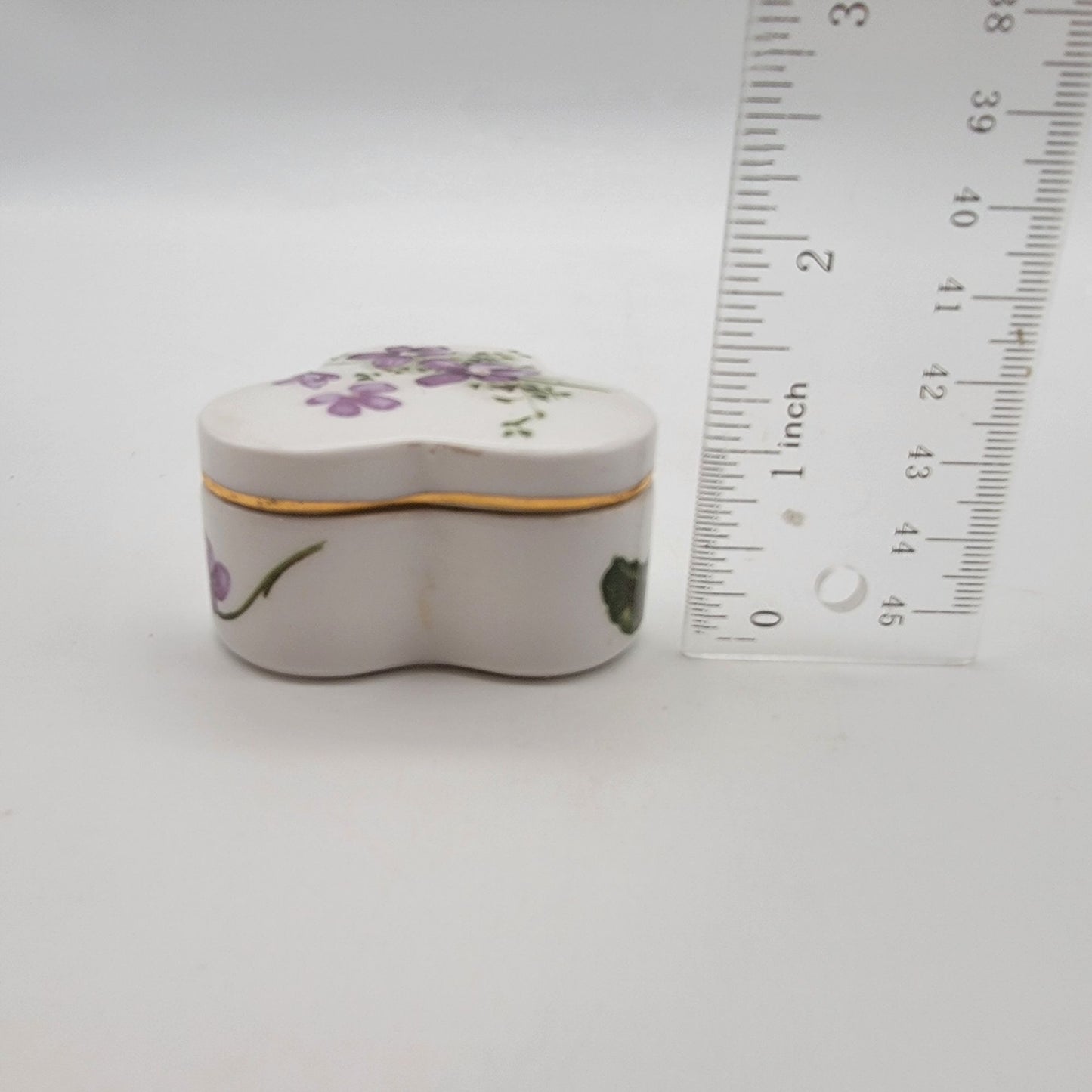 Vintage Violets Trinket Box Hammersley Fine Bone China